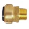 Apollo 1 in. Brass Push-to-Connect x 3/4 in. Male Pipe Thread Reducing Adapter FSBMA134 - alternate 2